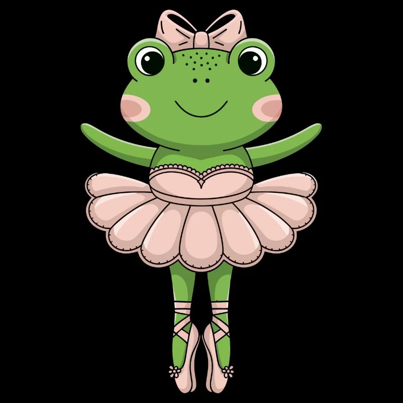 Ballettfrosch im rosa Tutu