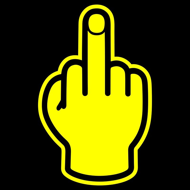 Middle Finger Hand Provocative