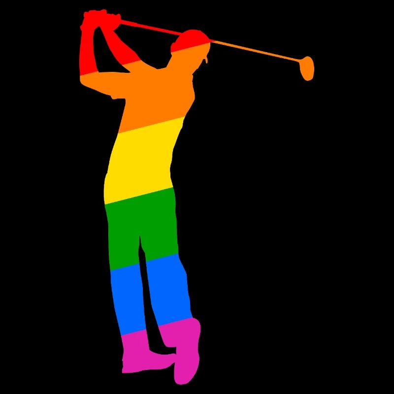Regenbogen Golfer
