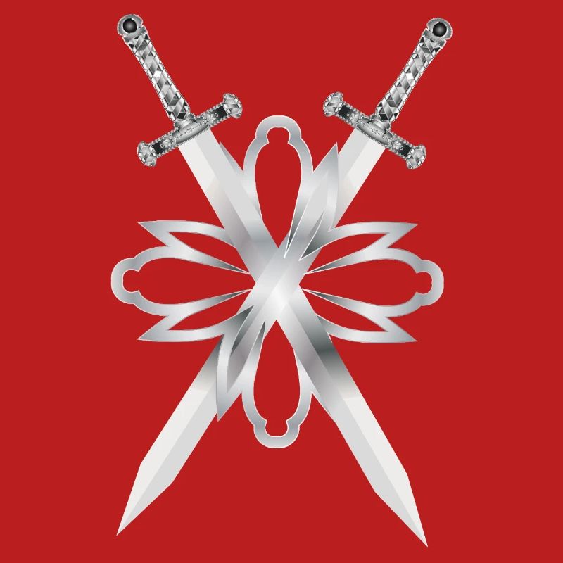 Deux épées ornées d’argent