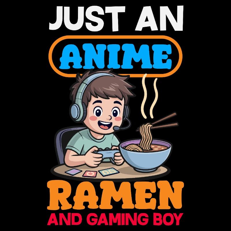 Anime Ramen and Gaming Young Gamers