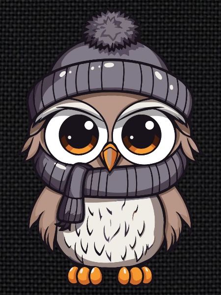 Owl Winter Comic