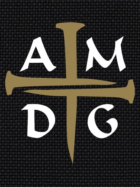Three Nails Cross AMDG