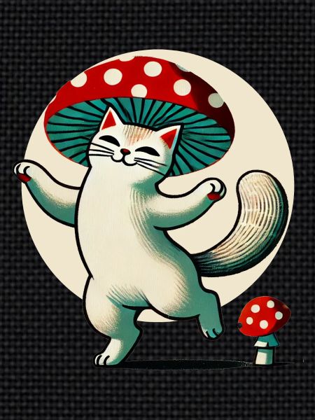 Mushroom Kitty Cat