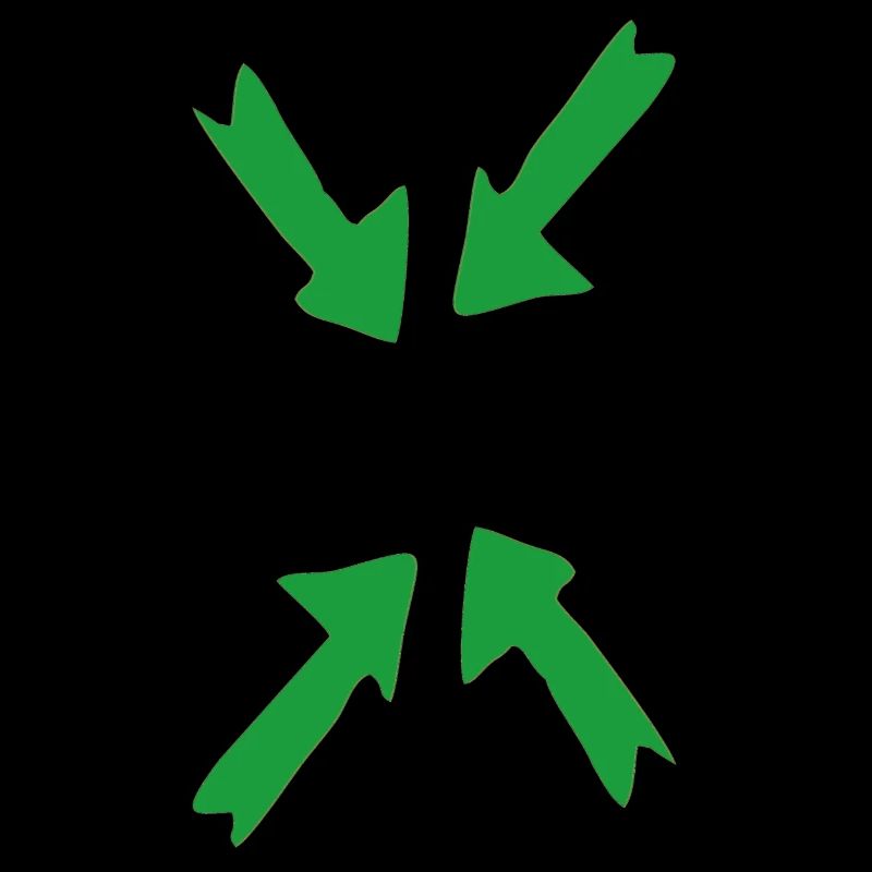 vert en point de mire