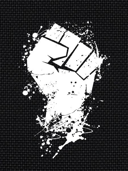 Revolution Fist en blanc