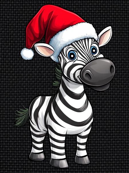 Weihnachtsmann Zebra