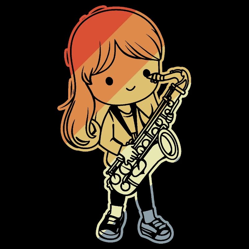 Petit Saxophoniste Bande Dessinée