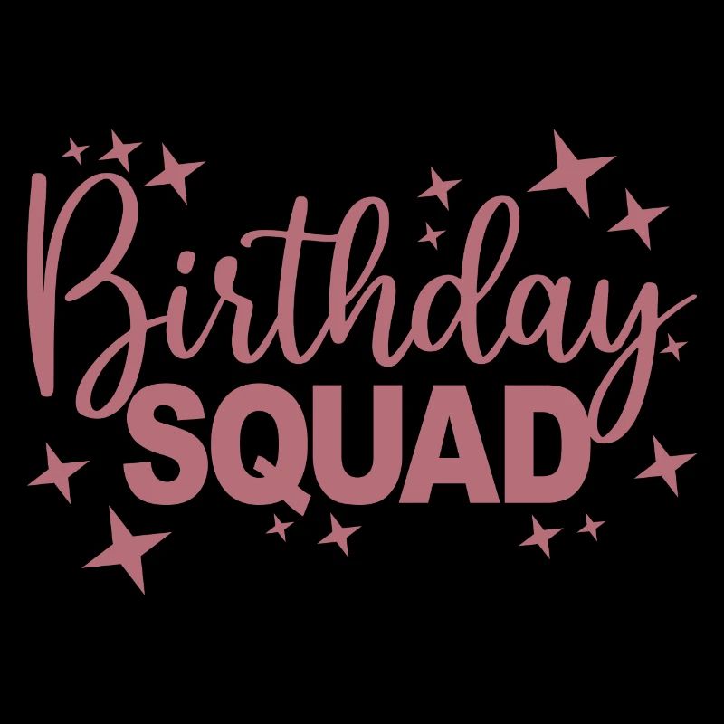 Birthday Squad Matching Gruppe Geburtstagsfeier Geschenk