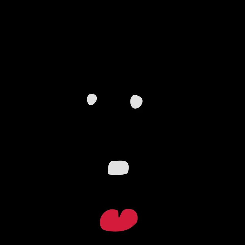Rire amical Visage comique heureux