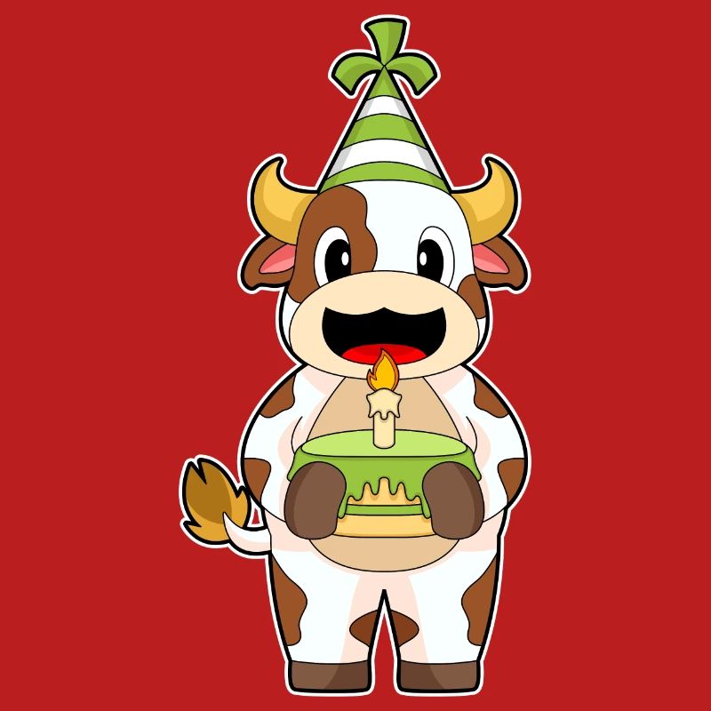Cappello per feste di compleanno con mucca