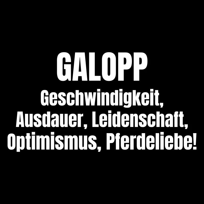 Galopp beim Pferd.