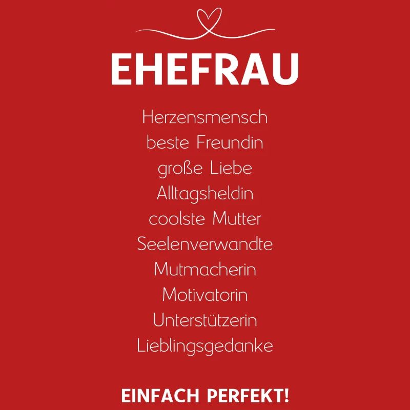 Ehefrau Ehepartnerin Ehegattin Lieblingsfrau Ehe