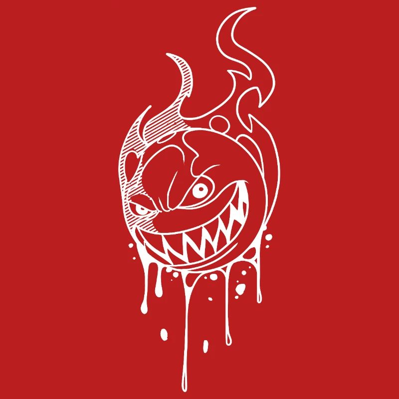Flammendes Dämonenlächeln