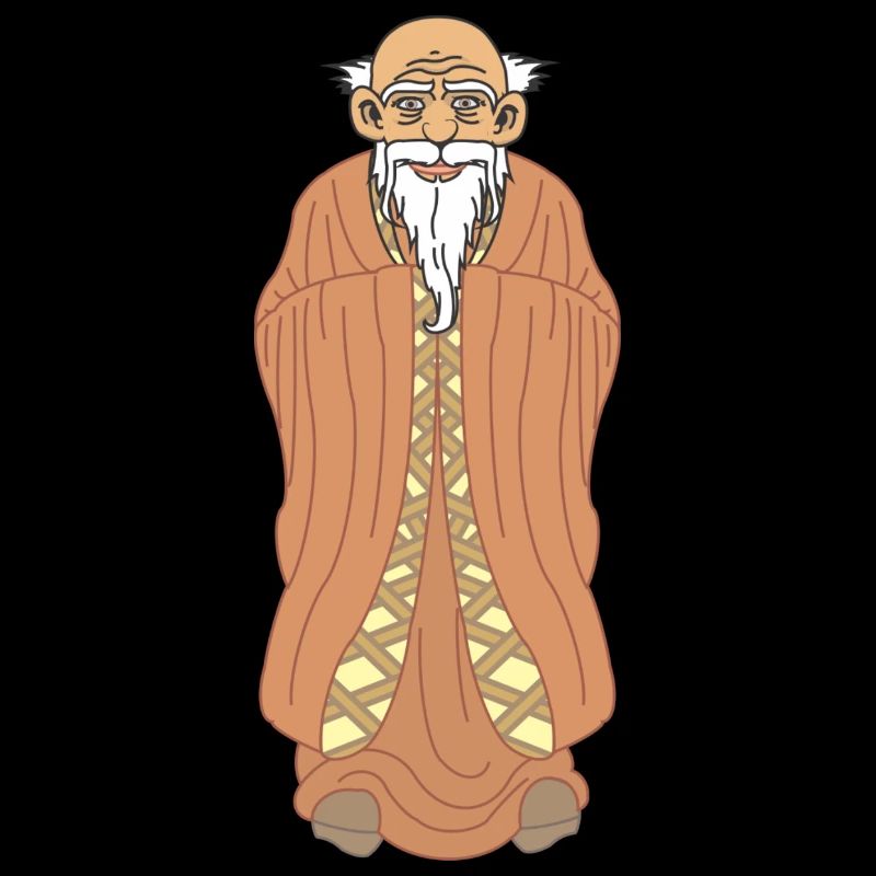 Zen-Meister – Weiser Mann mit Bart