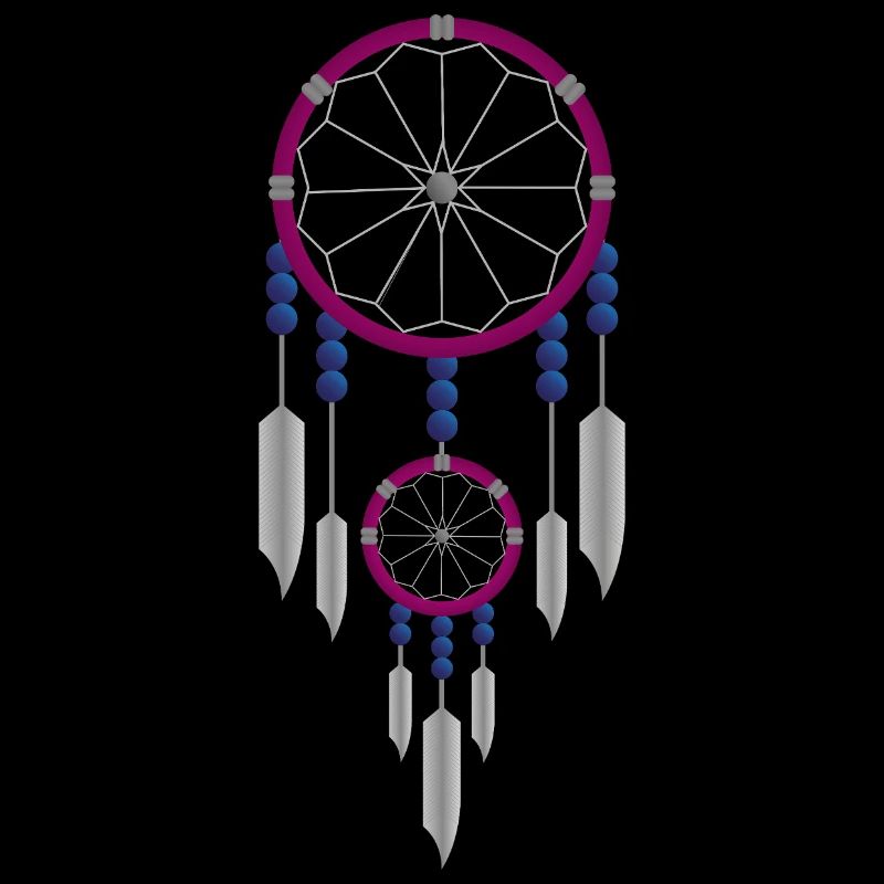 Attrape-rêves violet et bleu