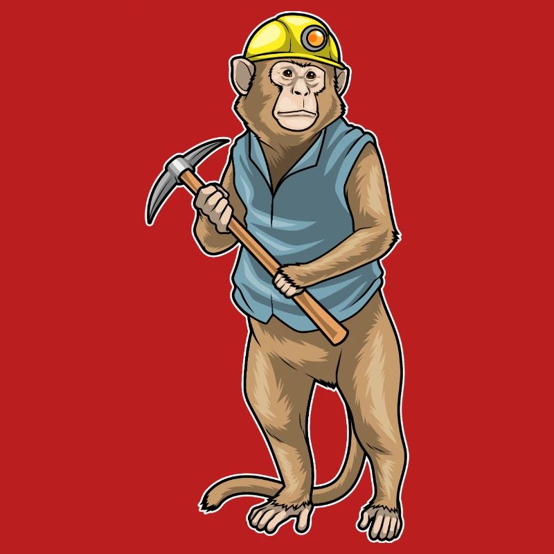 Monkey Miner Pickaxe Mining