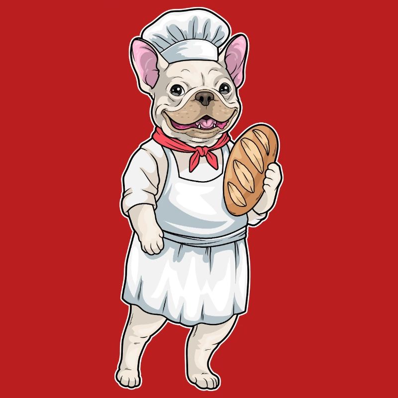 French Bulldog Baker Bread