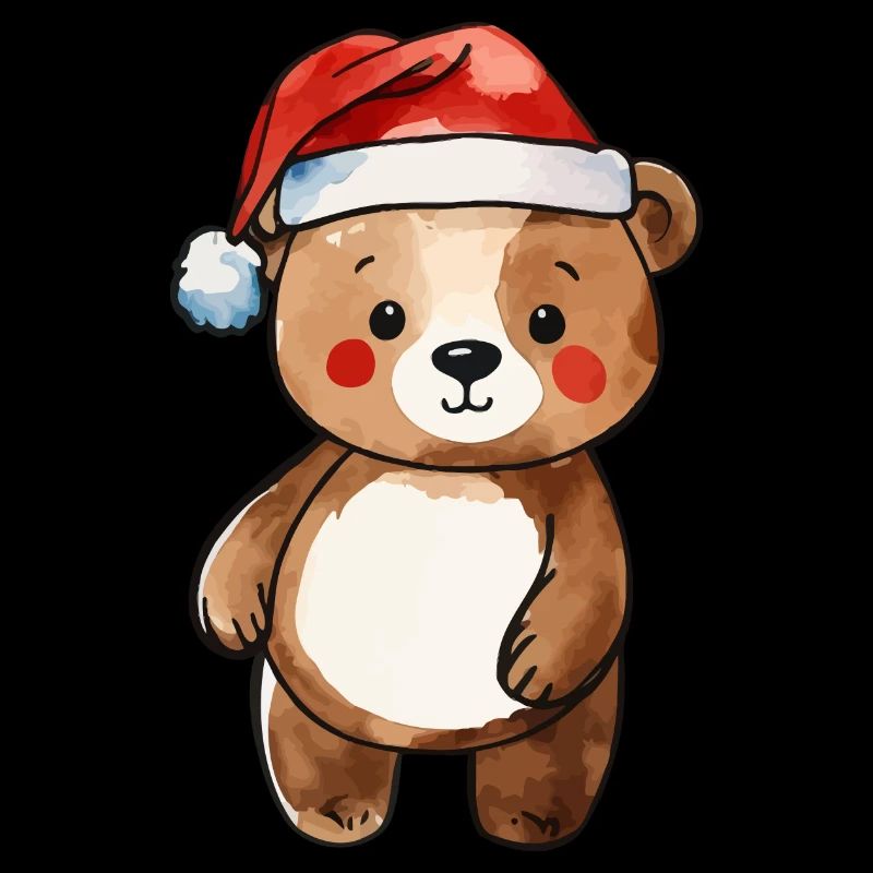 Dessin de Noël Ours