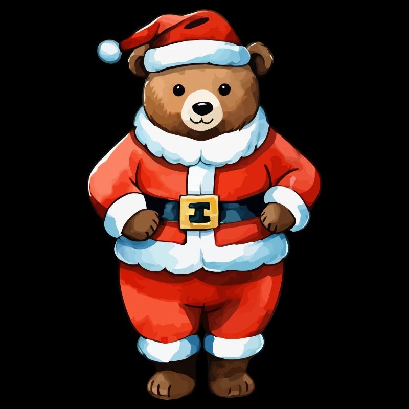 Dessin de Noël Ours