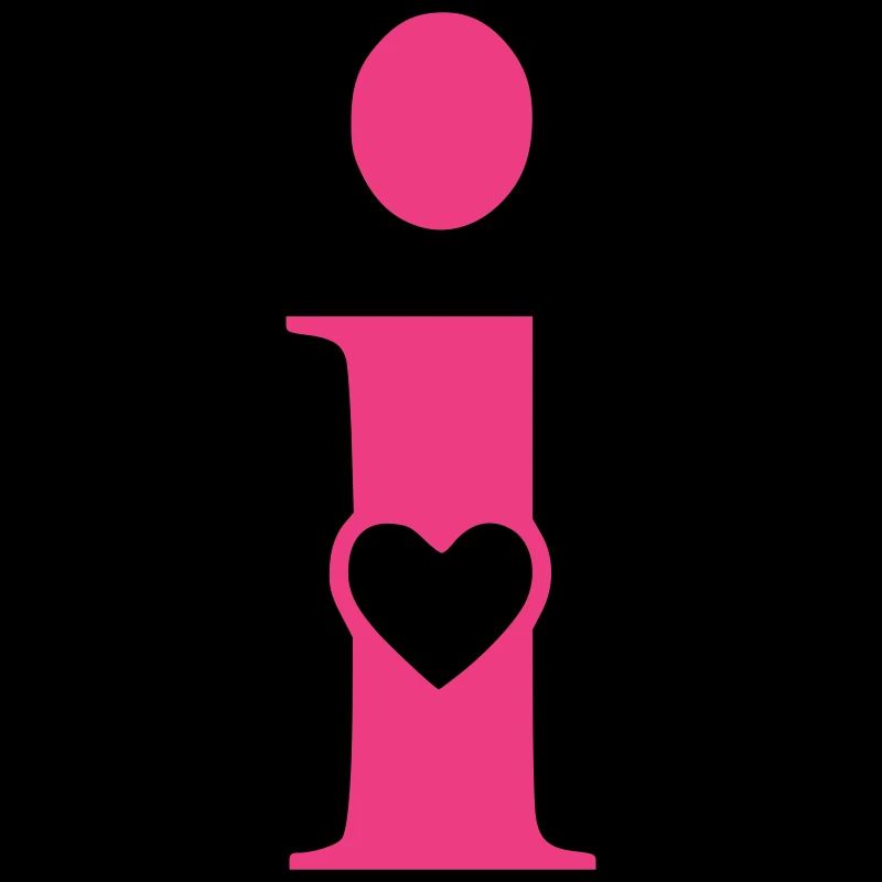 Buchstabe i Anfangsbuchstabe mit Herz