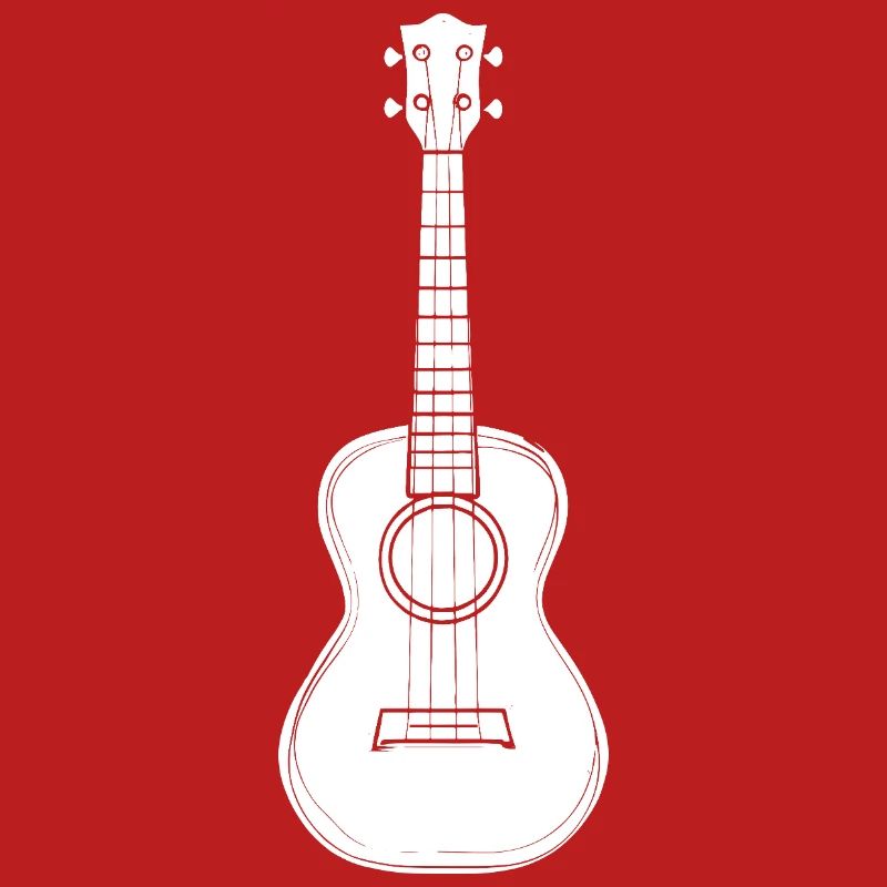 Ukulele Instrument Drawing