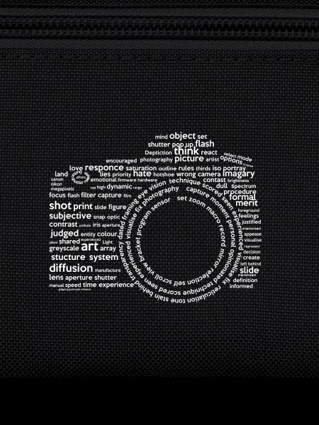 Caméra Typographie Blanc