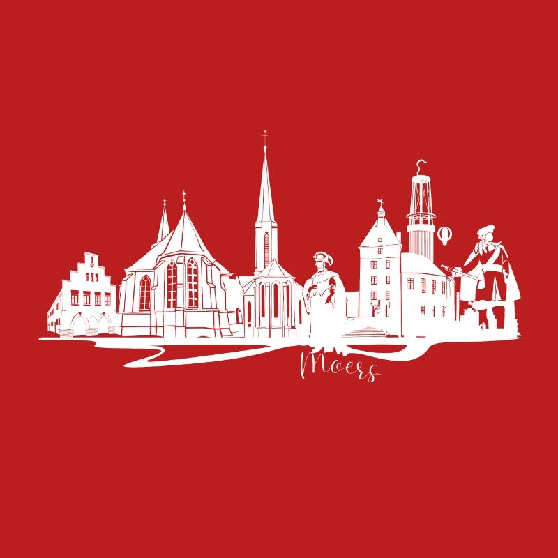Moers Skyline Silhouette Design