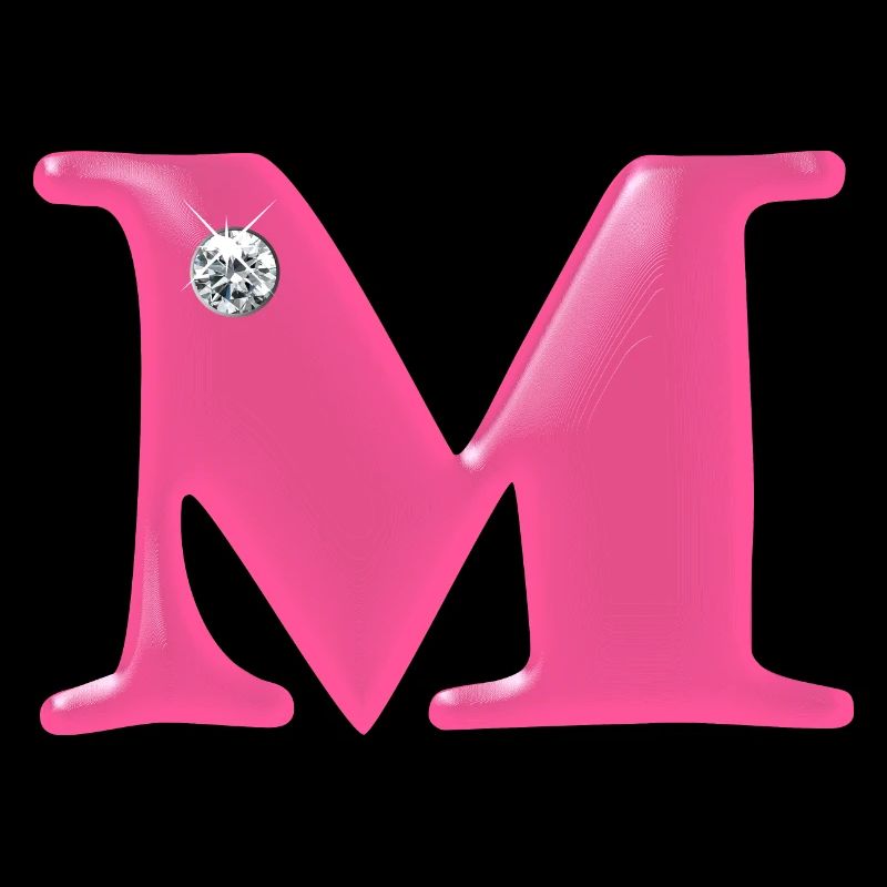 Lettre M Strass