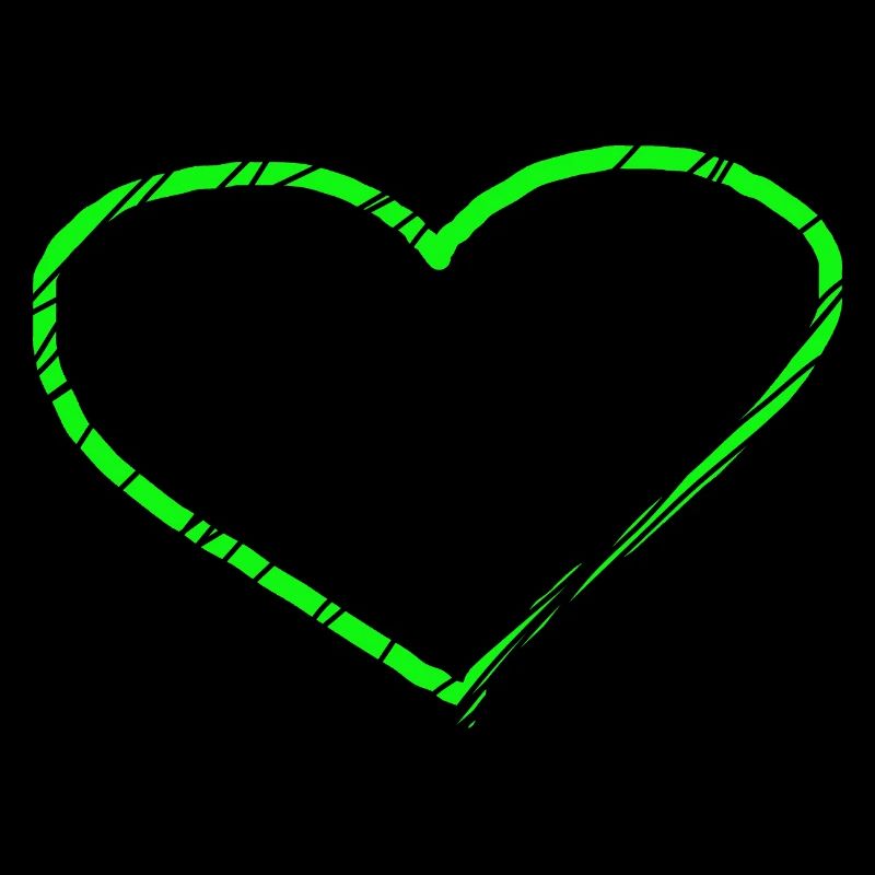 Idée cadeau vert cœur vert clair