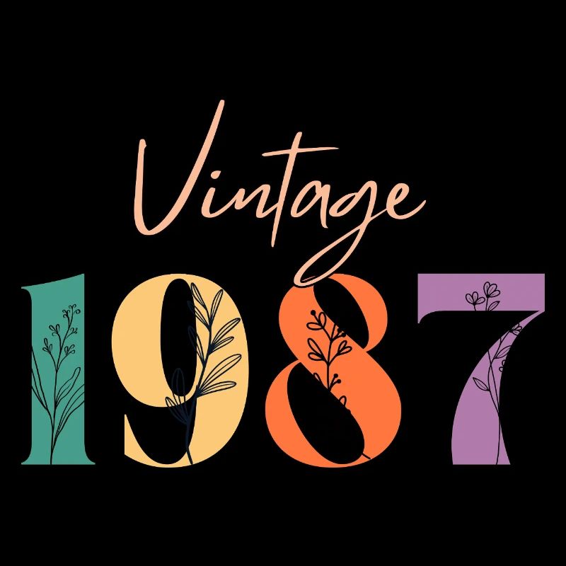 Vintage 1987 florale