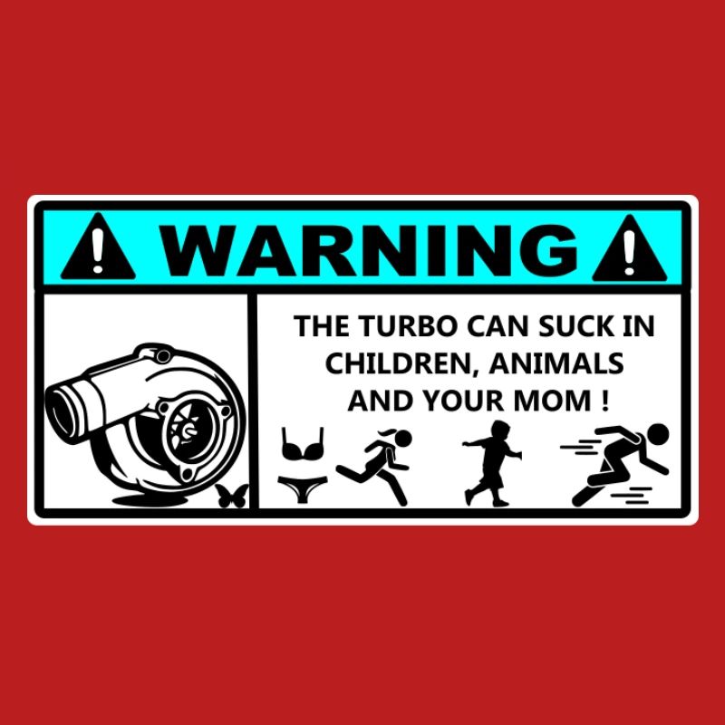 Autocollant Danger Turbo