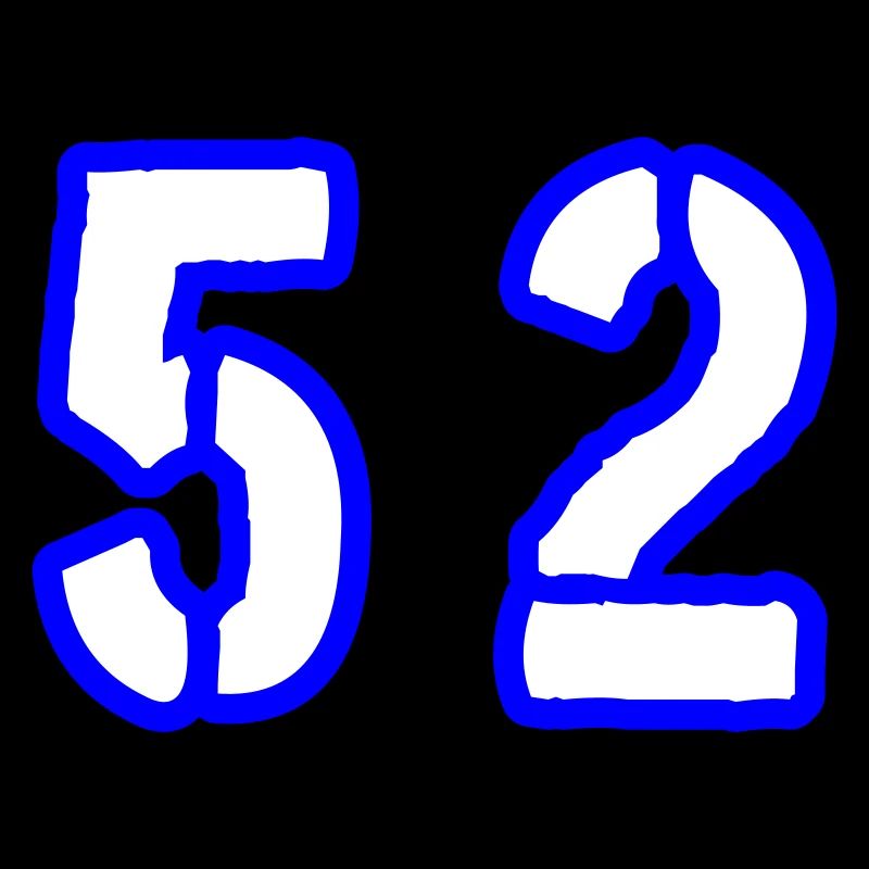 52 Zahl Symbol