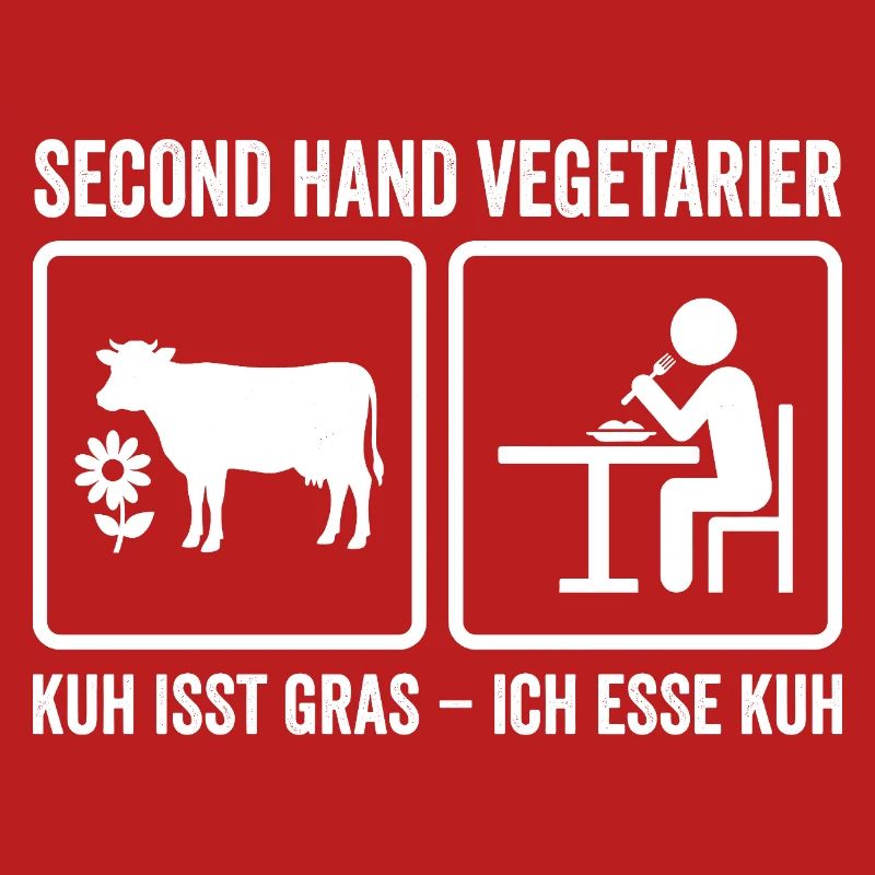 Second Hand Vegetarian – Funny Meat Design