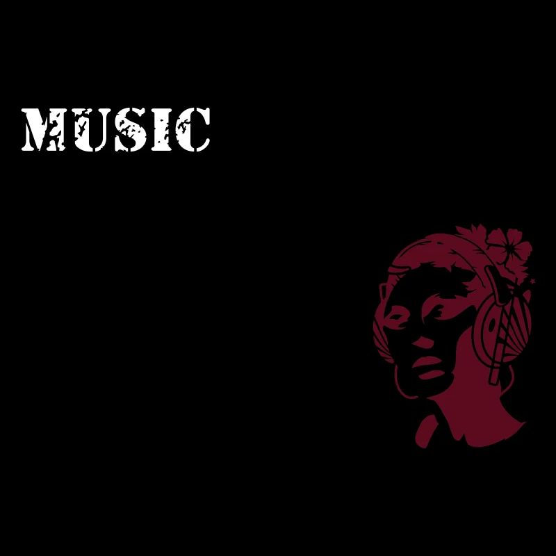 La musique comme la conception d'impression de