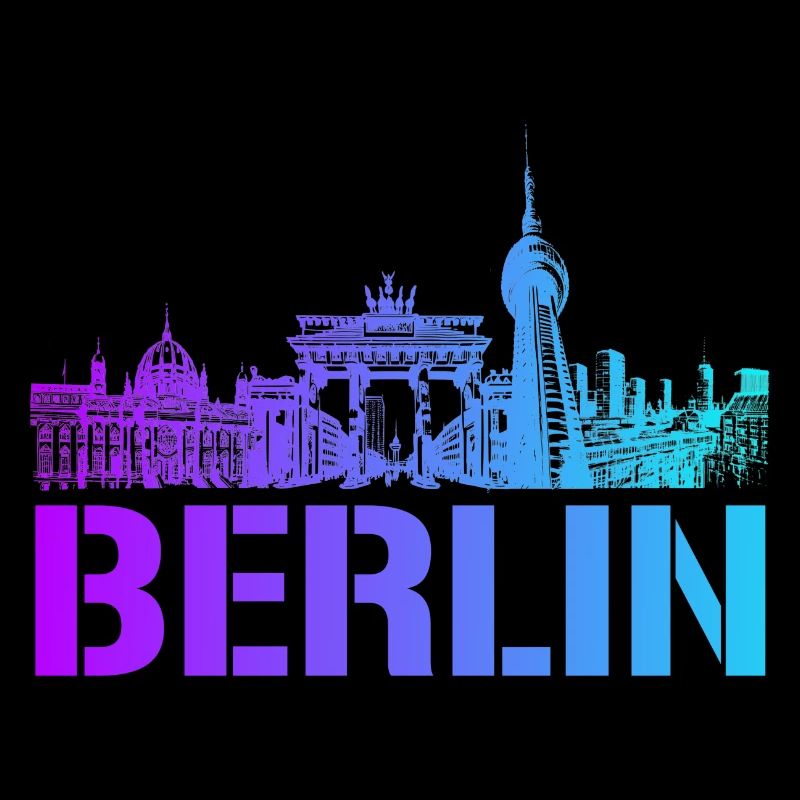 Berlin Skyline mit Berliner Wahrzeichen