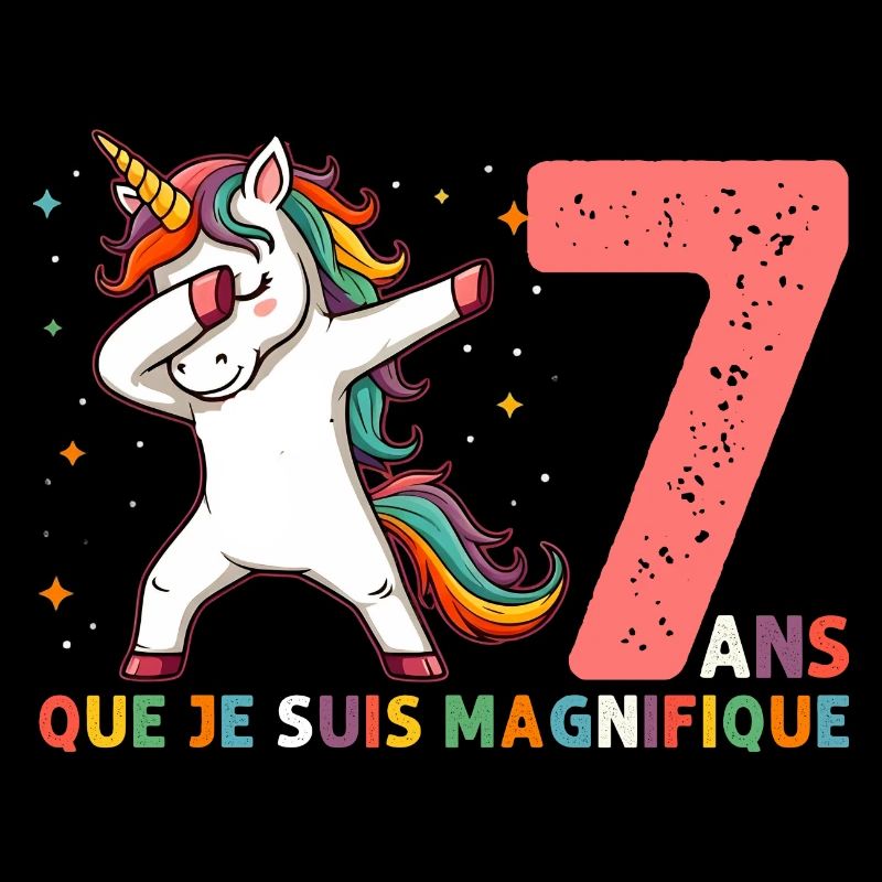 Licorne Dab Cadeau 7 Ème Anniversaire 7 Ans