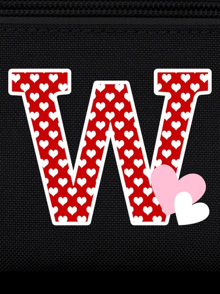 Letter w heart