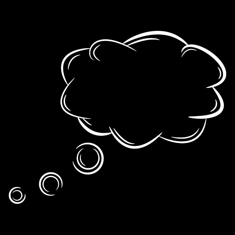 Gedankenblase Blase Gedanken Weiß