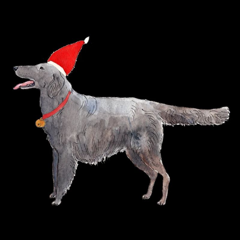 flatcoated retriever christmas