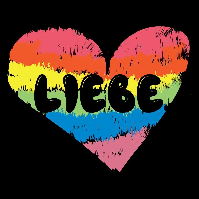 Lgbt Spruch Liebe Herz Beziehung Regenbogen