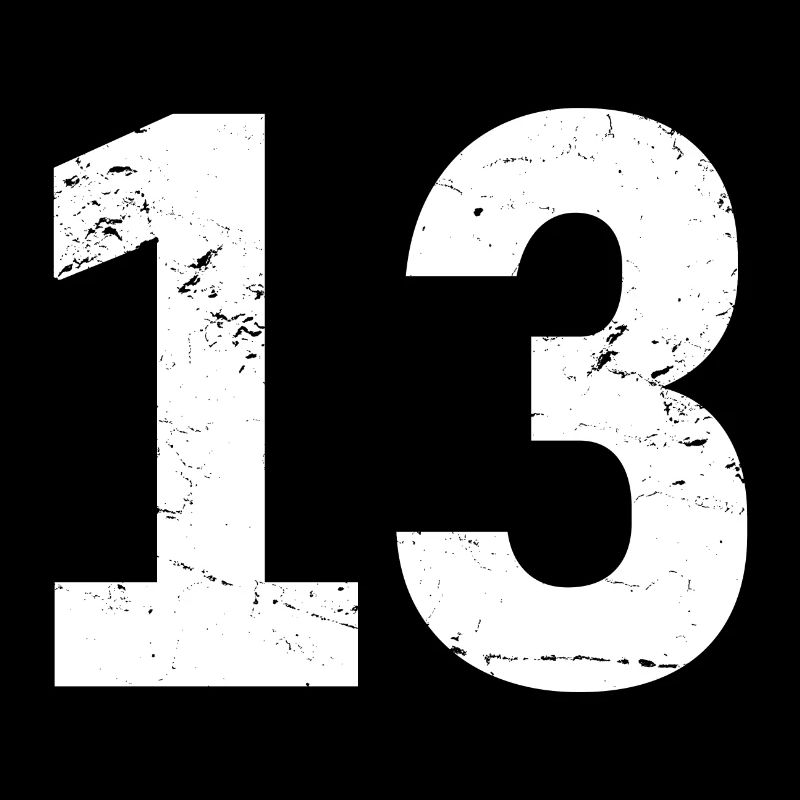 Cool Number 13 - 13 Years Old 13th Birthday Gift