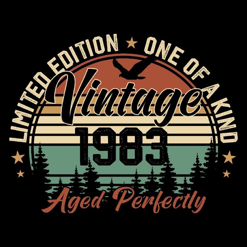 Vintage 1983 Retro 1983 Birthday Gift 1983