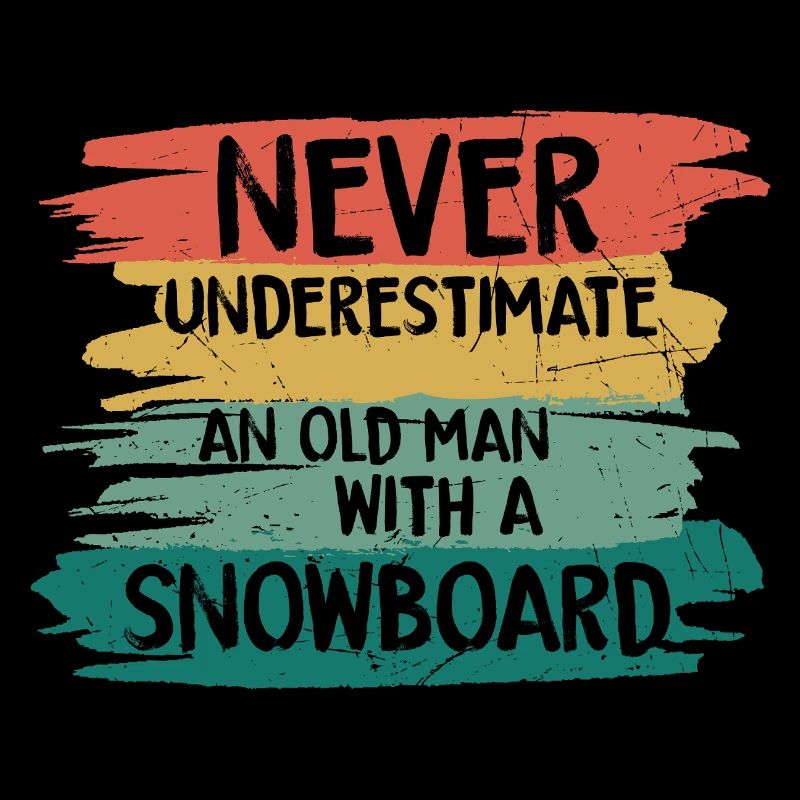 Never underestimate old snowboarder
