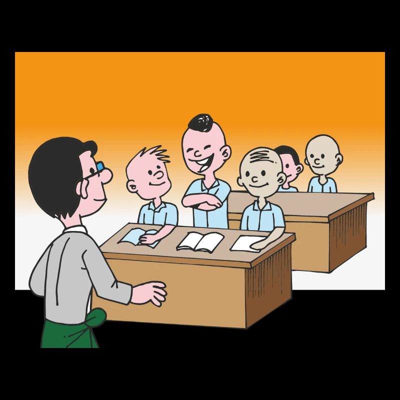 Schüler in der Klasse in der Schule