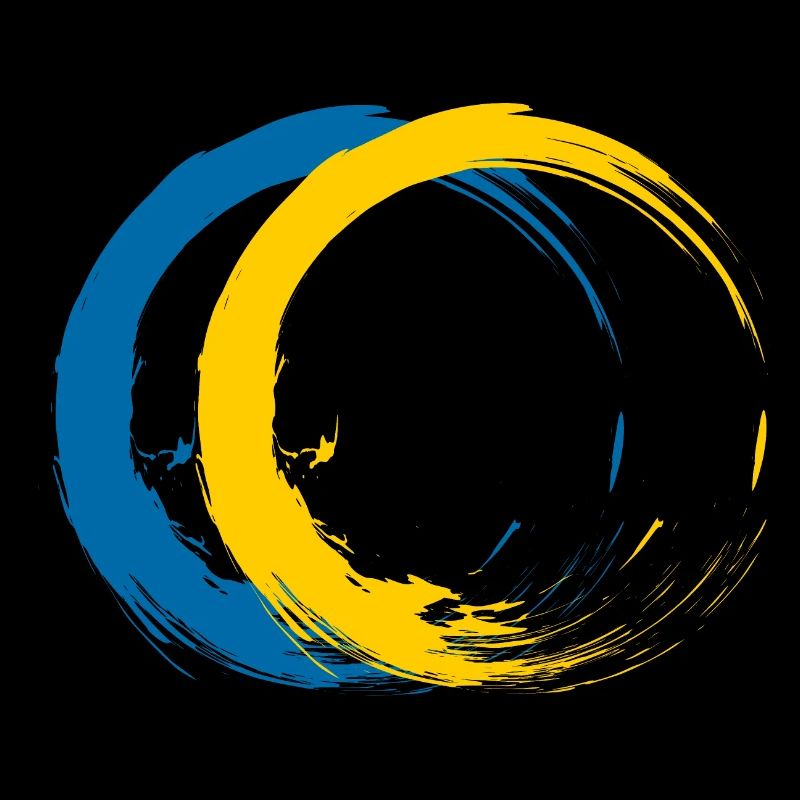 Cercle brosse drapeau du voyage de vacances en Suède