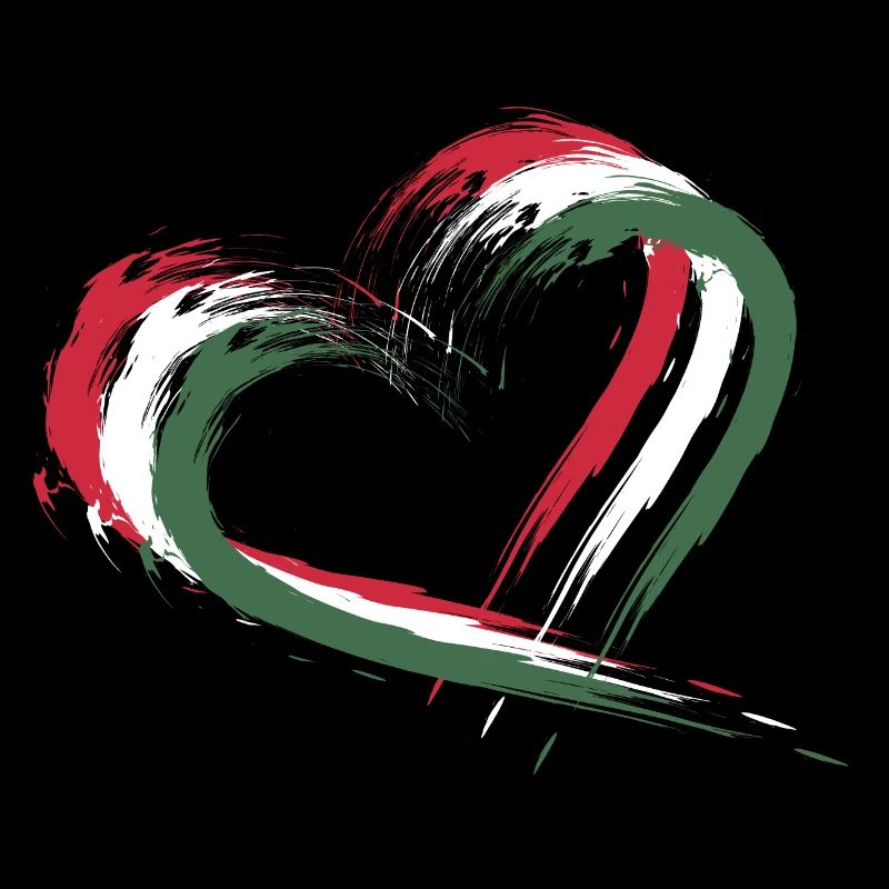 Coeur Brosse drapeau de la Hongrie