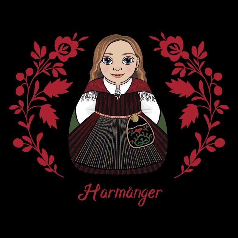 Harmångerstinta mit Blumen