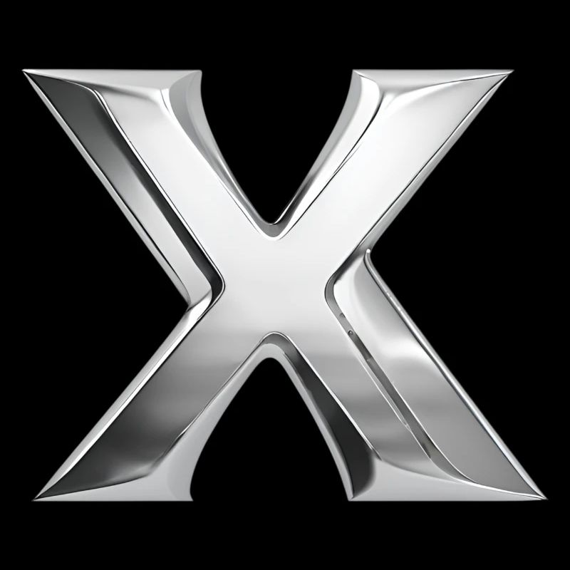 Chrome ,, X " Metallic