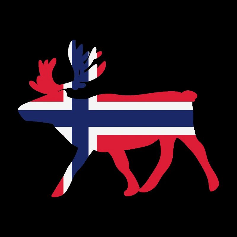 Norway Norge Norway Moose Flag